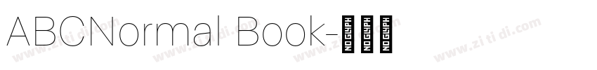 ABCNormal Book字体转换